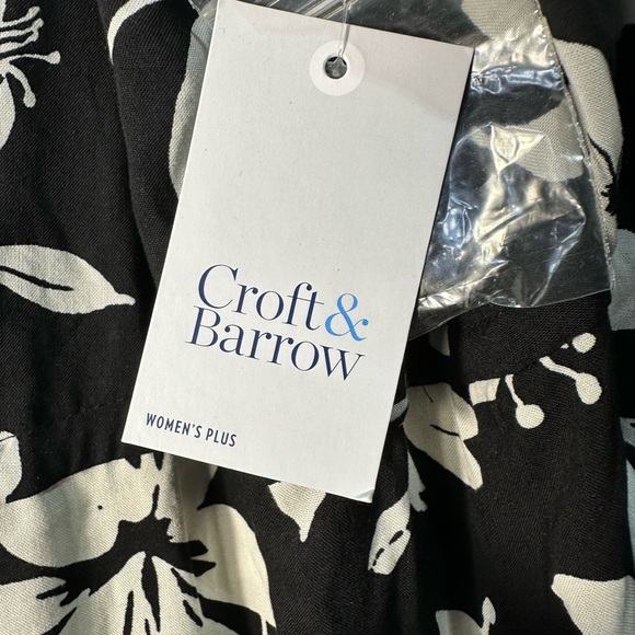 NWT Croft & Barrow women’s plus size ruffle hem maxi dress SZ 1X - Picture 5 of 8